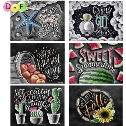 DPF 5D Round full Diamond Embroidery DIY Needlework Gift Blackboard Diamond painting Cross Stitch diamond Mosaic decor crafts
