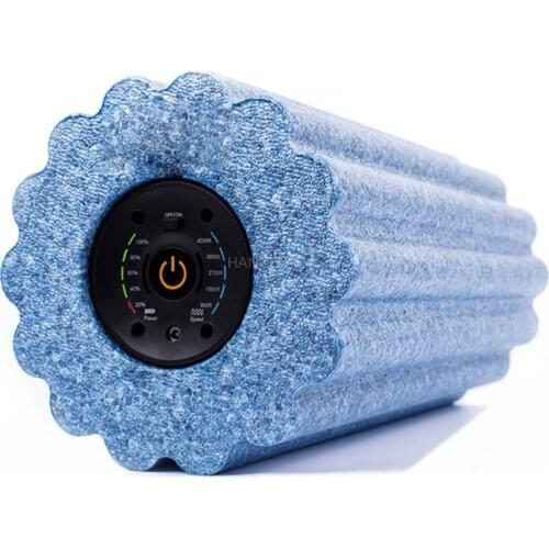 Electric Vibration Massage Yoga Foam Roller Rechargeable Adjustable Massager Yoga Fitness Pain Therapy Fitness Shaping