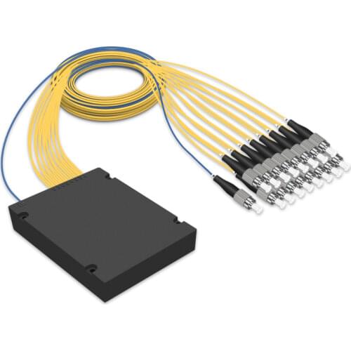 2pcs/lot 1x4 ABS Box PLC Splitter Module 1*4 FC/UPC Fiber Optical PLC Splitter