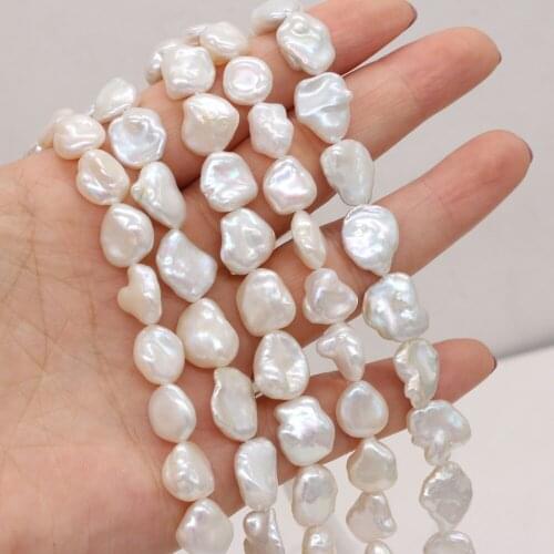 Natural Freshwater Pearl Irregular Baroque White Loose Beads For Jewelry Making DIY Bracelet Earrings Necklace Anklet Accessory