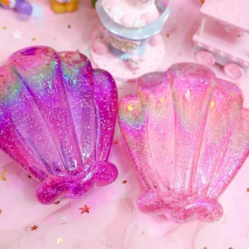 Korean version girl heart net red shell comb children massage portable air cushion hair comb