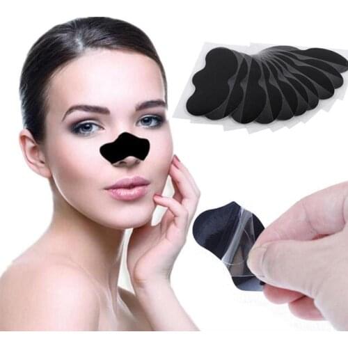 10pc Bamboo Charcoal Blackhead Remover Mask Black Dots Spots Acne Treatment Mask Nose Sticker Cleaner Nose Pore Deep Clean Strip