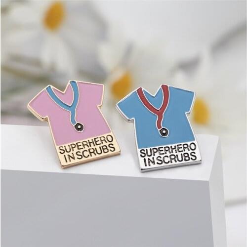 Fashion Doctors Nurses Clothing Enamel Brooch For Women Girls Save Life Angel Cute Uniform Lapel Pins Badge Jewelry Gifts