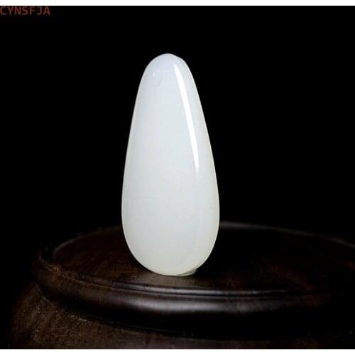 CYNSFJA New Real Rare Certified Natural Hetian Jade Nephrite Lucky Amulets Peace Jade Pendant White High Quality Best Gifts