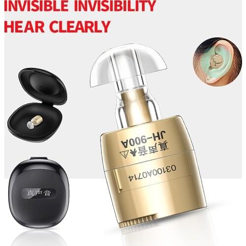 NEW Invisible Hearing Aid Sound Amplifier Best In-Ear Mini Audiphone for Deaf Elderly Wireless Micro Digital Hearing Aids Device
