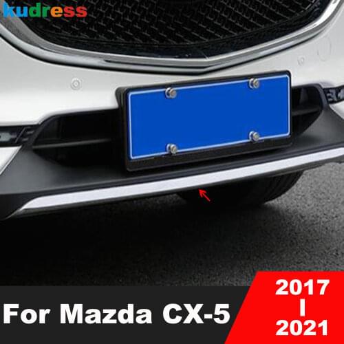 Front Bumper Trim For Mazda CX-5 CX5 KF 2017-2020 Stainless Steel Car Protector Garnish Molding Trims Car Styling Accessories