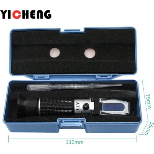 Portable Abbe Refractometer 0-32/80Sugar Meter Refractive Instrument Optical Refraction Food and Beverage Sugar Content Detector