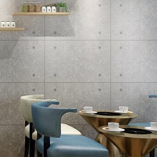 Gray Concrete Wall Brick Pattern Wallpaper For Walls Roll 3D Living Room Restaurant Cafe Vinyl Wall Paper Rolls Papel De Parede