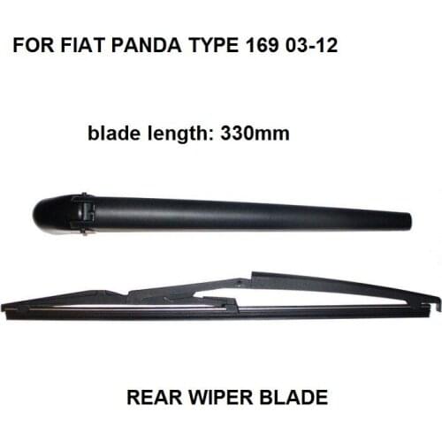 FOR FIAT PANDA TYPE 169 03-12 REAR WINDSHIELD WINDSCREEN WIPER ARM & BLADE NEW SET