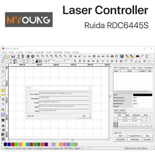 Ruida RDC6432 CO2 Laser Controller System for Laser Engraving Cutting Machine Replace AWC708S Ruida 6442S Ruida Leetro