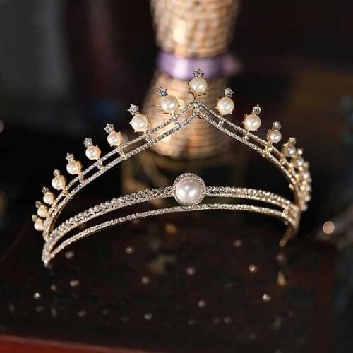 Bridal Tiara Hair Crown Wedding Hair Accessories For Women Silver Color Heandband Girls Crowns And Tiara