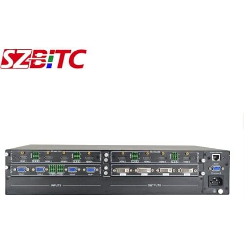 SZBITC HD Matrix 8x8 Mixed Slot Card Matrix VGA DVI SDI AV With Seamless Switching Video Splicing With IR Remote Control