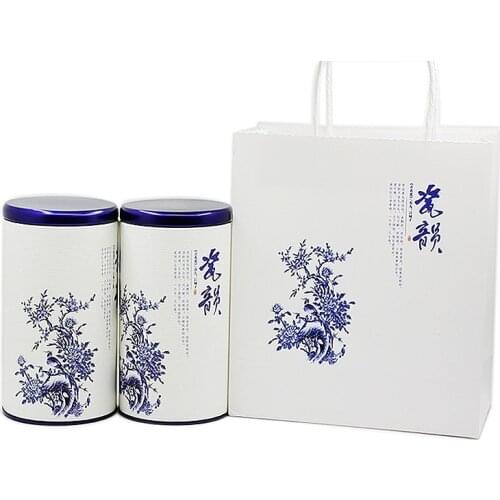 Xin Jia Yi Packaging Paper Round Tea Cases Double Metal Lids Cardboard Tube Wholesale Coffee Paper Cylinder Containers