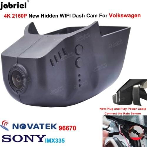 4K 2160P New Wifi Car DVR Dash Cam for Volkswagen VW Passat Tiguan Allspace Atlas Golf Arteon Sharan Magotan Skoda Karoq Seat