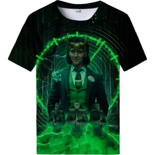 Loki Tv Hip Hop T Shirt Men Women 3D Machine Print T-shirts Harajuku Harajuku Style 2021 Summer Short Sleeve Tee Tops