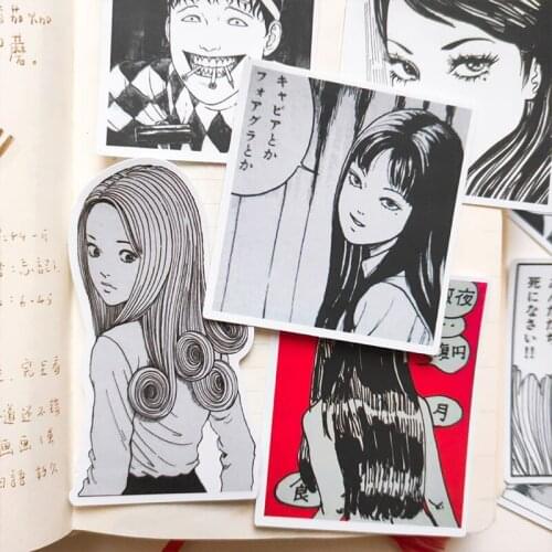 12PCS Horror comics Stickers Crafts And Scrapbooking stickers book Student label Decorative sticker kids toys