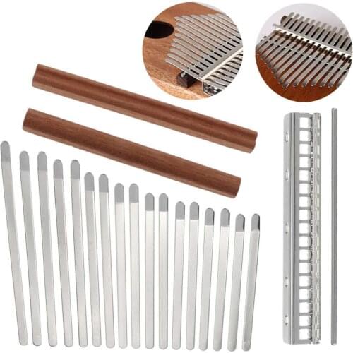17-Key Kalimba Mbira DIY Steel Keys Bridge Thumb Piano Music Replacement Parts Accessories