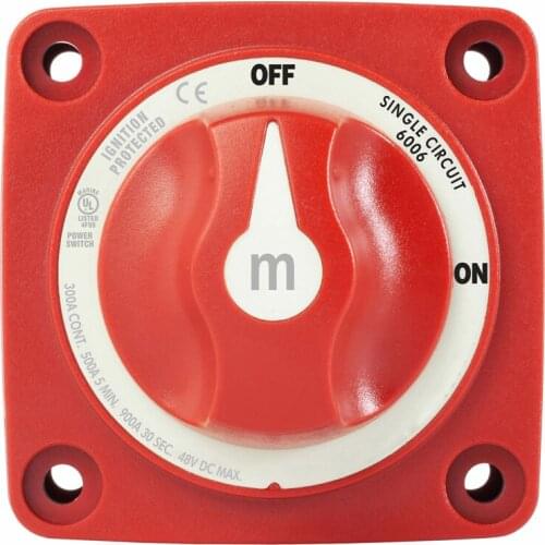 48V DC 6006 M-Series Battery On/Off Switch Single Circuit Power 4 Positions For Marine Boat Replacement Interior Parts
