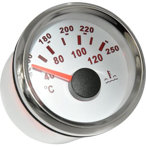 52mm Car Water Temperature Gauge 40-120 100-250 Fahrenheit 9-32V meter Waterproof Water Temp Gauge racing motorcycle Auto Yacht