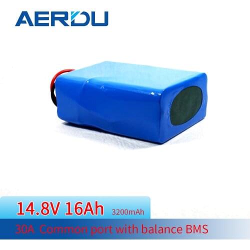AERDU 4S5P 14.8V 16Ah 330W 3200mAh Cells 18650 Lithium Battery Pack with BMS FOR Recargables Para Bicicletad Golf Cart Electric