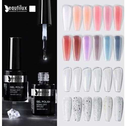 Beautilux Velvet Rubber Matte Top Coat Finish Soak Off Gel Nail Polish UV LED Gels Nail Varnish Lacquer Nails Art 10ml