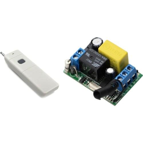 AC 220V Wireless Remote Control Switch 1CH 10A Relay Radio Light Switch Remote Control ON/OFF Receiver Long Range Transmitter