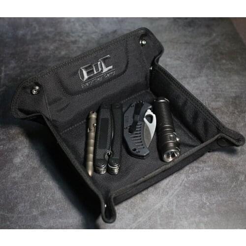 Travelers multi-functional tool bag folding storage tray EDC tool storage package fruit melon seed dish dish 1000D