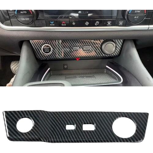 Chrome Cigarette Lighter Panel Cover Trim USB Frame Bezel Garnish Molding Car Styling For Nissan Rogue X-Trail T33 2021 2022