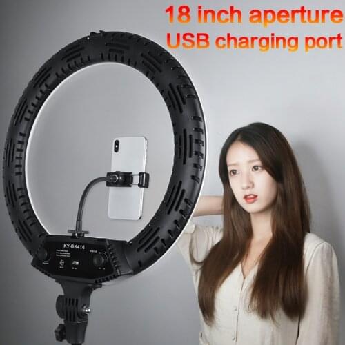 Ring Light 18 Inch Photo Studio Lighting 3200-5600K Dimmable LED Selfie Ring Lamp Video Light for YouTube Makeup Live Broadcast