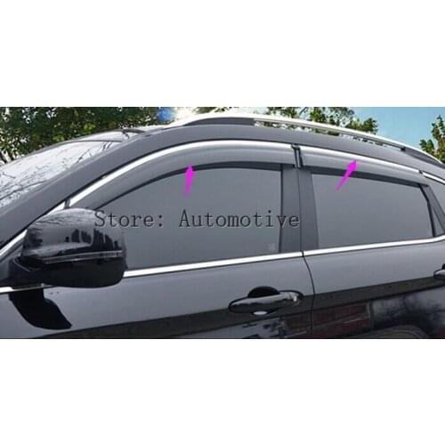 Window visor sun rain shade shield guard protector deflector For ford Edge 2015 2016 2017