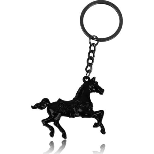 Creative Mens Waist Key Chain Pony Pendant Zodiac Horse Key Chain War Horse Wholesale Printable Logo