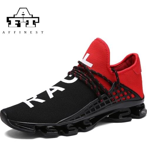 AFFINEST Unisex Men Women Running Shoes Jogging Air Mesh Sport Breathable Sneakers Blade Lovers Shoes Men Trainers Plus Size 48