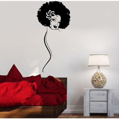 Hot Selling Sexy Girl Sticker Black Lady Vinyl Wall Decal Cool Room Decor Removable Wall Sticker Art Bedroom Wallpaper New LA476