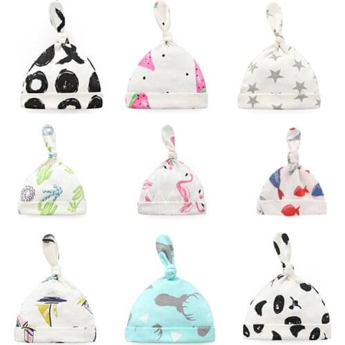 Lovely Baby Fetal Cap Autumn Thin Cozy Beanie Hat for Infants Newborn Soft Animal Headwear Winter Cotton Tail Bonnet Casul Cap