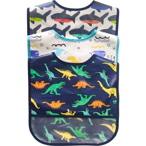 3/5PCS Baby Boy Girl Bibs 0-12M Cotton Cartoon Baby Babador Print Baby Accessories Burp Cloths Infant Bibs Roupas De Bebe