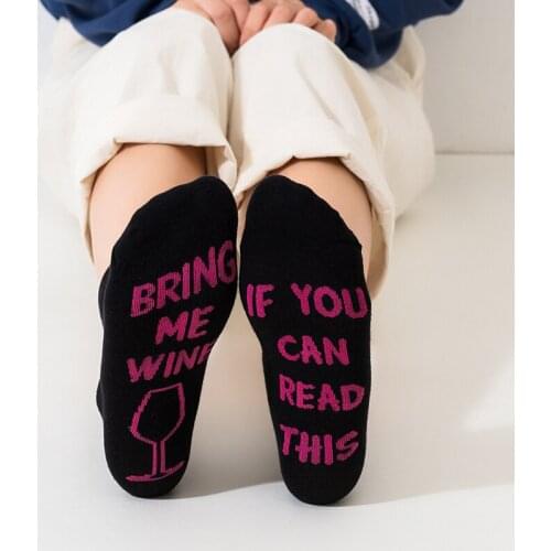 Christmas Gift Halajuku Word Printed Socks Creative Sokken Hip Hop Meias Street Skateboard Basket ball Socks Funny Unisex Crew