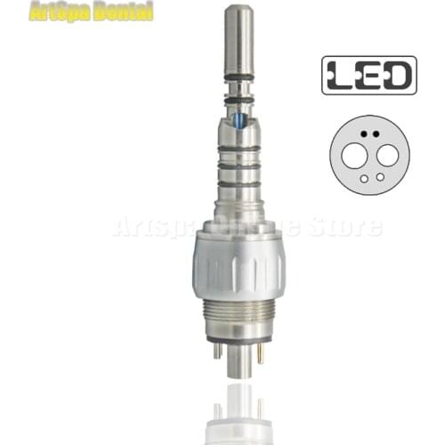 Dental 6 Hole Fiber Optic LED Quick Coupling for Kavo Handpiece