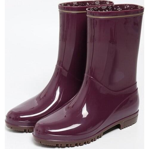 Rain Boots, Tube Rain Boots, Fashion Boots, Summer Shoes, Non-slip Water Shoes