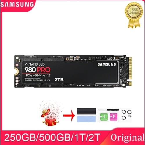 SAMSUNG 980 PRO M.2 NVMe SSD 2TB 1TB Internal Solid State Drive 250GB 500GB PCIe 4.0 Gen 4.0 x 4 up to 6400 MB/s for Laptop
