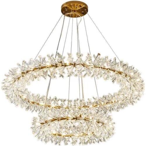 Led Firefly Crystal Chandelier Modern Simple Restaurant Lamp Luxury Living Dining Room Bedroom Lamp