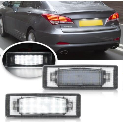 2pcs Led License Number Plate Light For Hyundai I40 2011 2012 2013 2014 2015 2016 Error Free Tail Lamp Bulbs