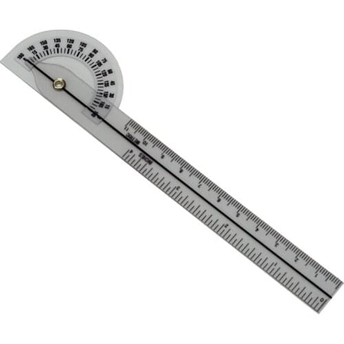 10 pcs/LOT 17CM Medical Goniometer plastic protractor 180 deg. angle ruler finger ruler