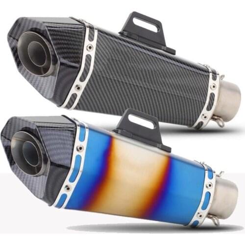 36-51MM Universal Motorcycle Exhaust Pipe Muffler Escape moto For MT07 Z800 R6 RC390 Z800 TMAX530 CBR500