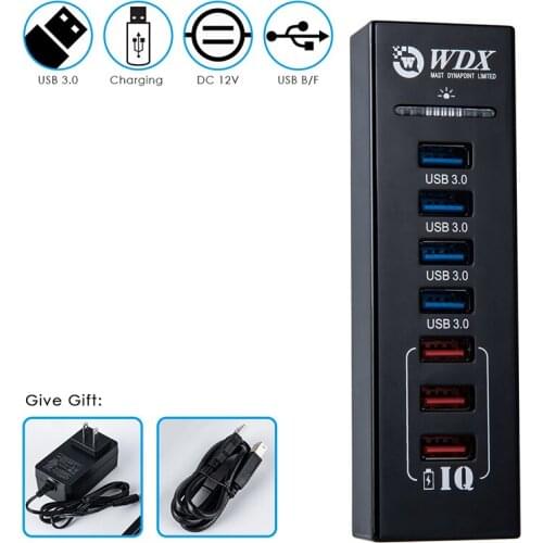 USB HUB 7 Port USB 3.0 Splitter for Keyboard Mouse Printer Fast Charging Usb Hub With Power Supply For Macbook PC Laptop