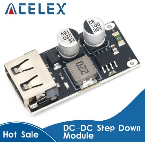 QC3.0 QC2.0 USB DC-DC Buck Converter Charging Step Down Module 6-32V 9V 12V 24V to Fast Quick Charger Circuit Board 3V 5V 12V