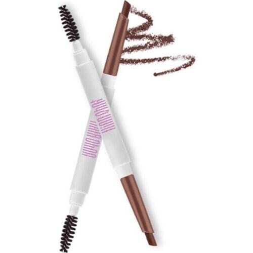 1pcs Make Up Double Head Eyebrow Enhancer With Brush Tattoo Paint Tint Waterproof With Free Shipping