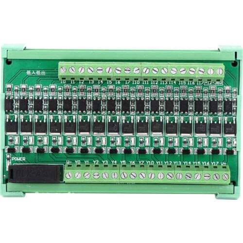 16-Channel Plc Amplifier Board Isolation Relay Board Input NPN Output NPN 12-36V DC New