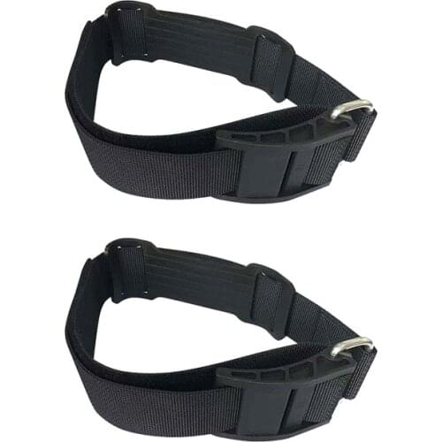 2Pcs Scuba Diving Tank Strap BCD Tank Strap Band Weight Webbing Belt with Buckle Diver Equipment