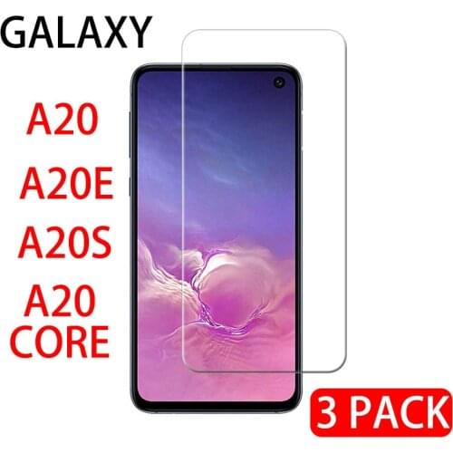 3 PACK Tempered Glass Phone Case For Samsung Galaxy A20 A20e A20s A20core Screen Protector galaxy a20 a20e a20s a20 core glass9D