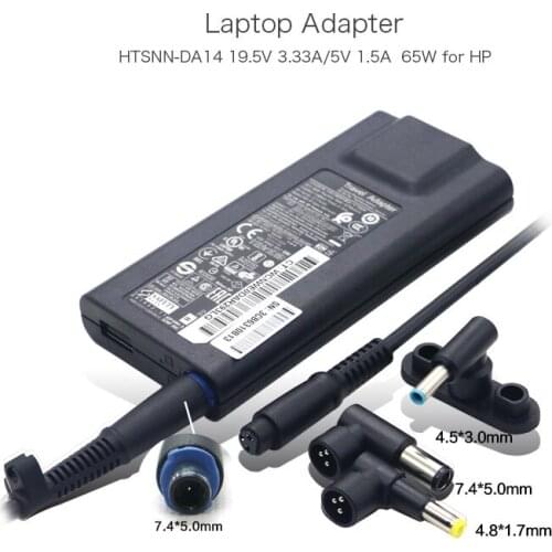 19.5V 3.33A 65W Slim AC Adapter for HP Compaq G G3000 Series HSTNN-DA14 677776-003 693716-001 ADP-65RH D Laptop Travel Adapter